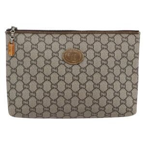 Gucci GG Plus Clutch Bag Beige